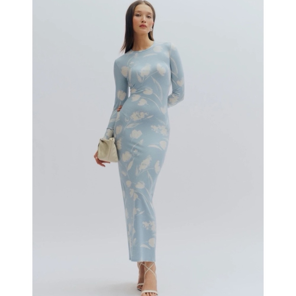 Reformation Tommie Knit Dress in Clarity